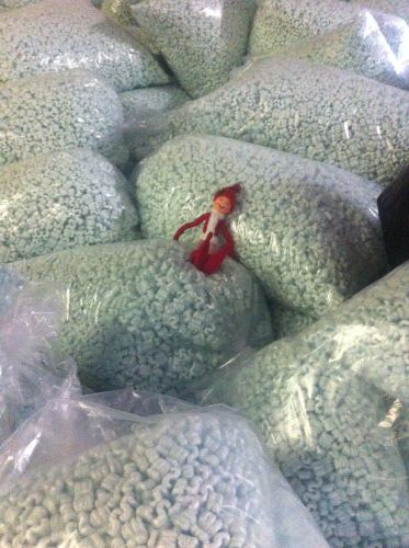 Packing Peanuts-30 Gallons-4 cubic feet anti-static Green