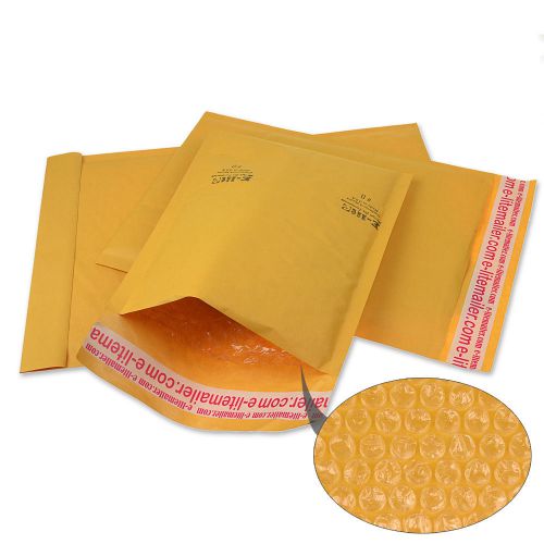 10 pcs #0 6.5x10 e-lite brand kraft bubble mailers padded mailing  bag (5+5) for sale