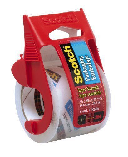 Scotch super strong packaging tape - 2&#034; width x 66.60 ft length - 1.50&#034; (mmm142) for sale