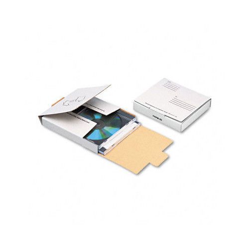 Quality Park Products Corrugated CD/DVD Mailer, 5 3/4 x 5 3/4, White, Recycled