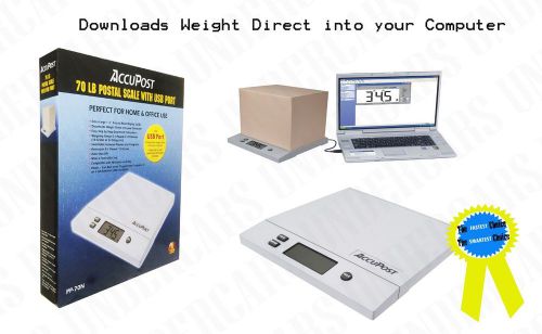 New postal scale w/ usb port 70 lb capacity direct to computer weight postage for sale