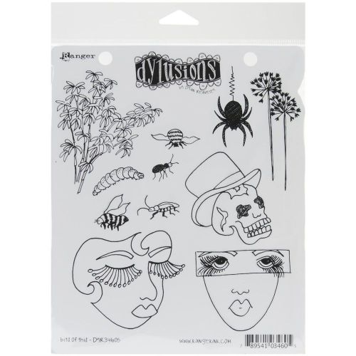 Ranger dyan reaveley&#039;s dylusions cling stamp collections, 8.5 by 7-inch, bits o for sale