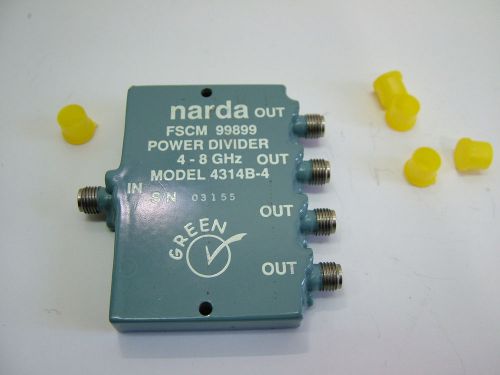 4 - 8GHz NARDA RF POWER DIVIDER  4 WAY 4314B-4 30 WATTS