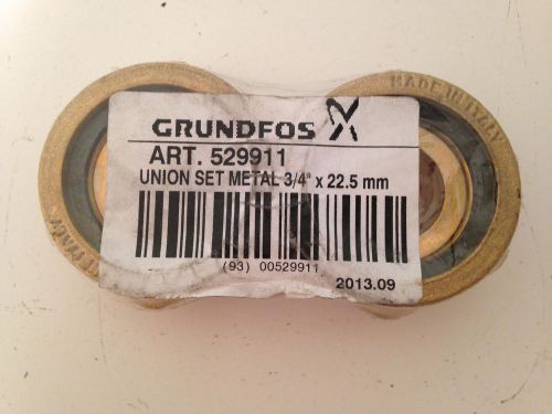 529911 - Union Set Bronze 3/4 inch (Pair) - Grundfos Pump Accessories