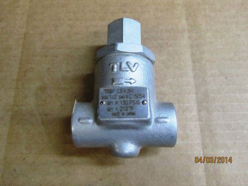 1/2&#034; INCH TLV THERMOSTATIC STEAM TRAP, LEX3N, NPT, 130 PSI, NEVER USED!