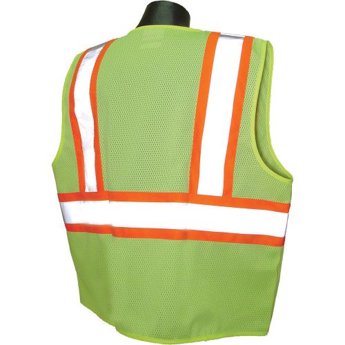 Radians class 2 two-tone economy mesh safety vest-lime 2xl #sv22-2zgm-xl for sale