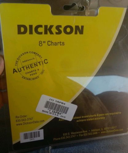 Dickson 8&#034; Charts 630-543-3747 60 Pack