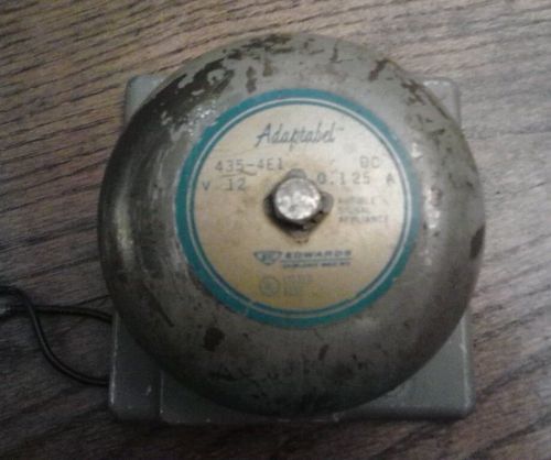Vintage edwards adaptabel audible  alarm bell 12v for sale