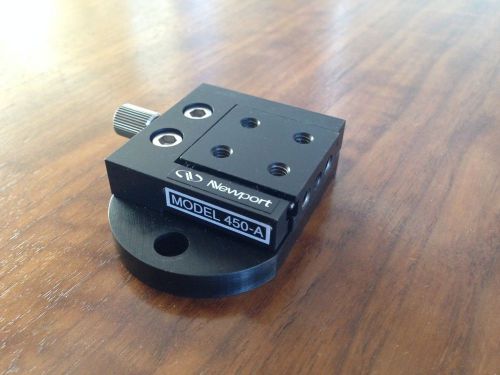 Newport model 450-A compact ball bearing linear stage with adapter plate