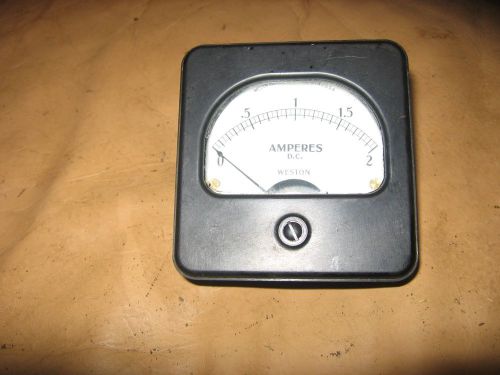 Vintage Weston model 301 amperes DC gauge gage