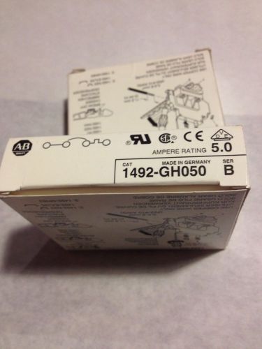 ALLEN BRADLEY 1492-GH050 SERIES B 5 AMP ONE POLE CIRCUIT BREAKER