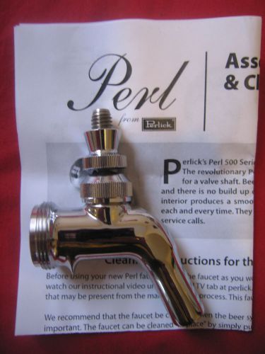 Stainless steel perlick 575ss [push-back creamer faucet] (new unused) for sale