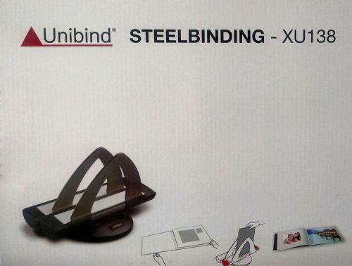Unibind Steelbinding XU138 machine + 40 covers. All brand new. Free shipping.