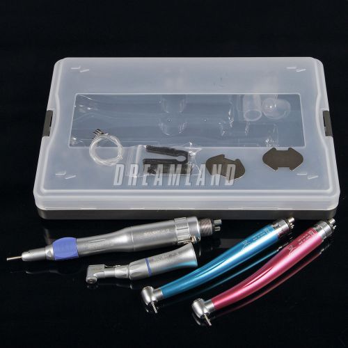 2pc dental high speed handpiece 4 hole + inner water contra angle kit ept-4 caa3 for sale