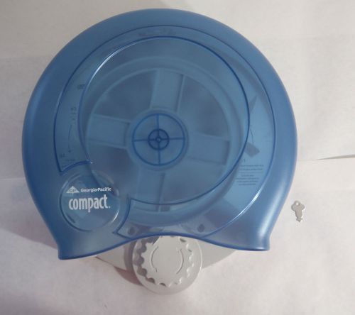 Georgia-pacific 56787 compact high capacity tissue dispenser - splash blue for sale
