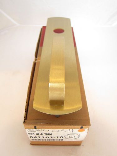 Von Duprin 880 NL-R Trim Rim Deive 041102-10 US4 Satin Brass Clear Coat