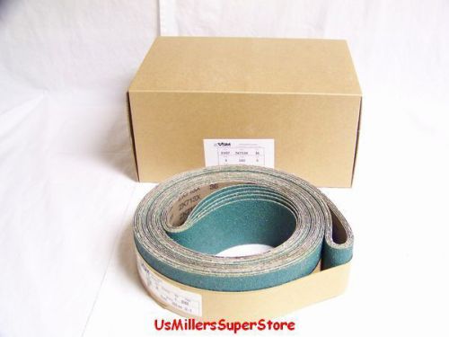 Vsm zk713x sanding belts 3 x 132 grit:36 qty:5 for sale