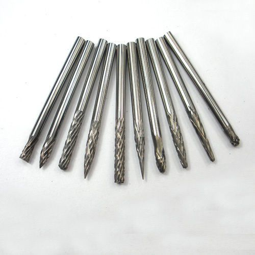 1/8&#034; 3mm Tungsten Carbide cutter Rotary Burr Set CNC Engraving Bit Tools Kit