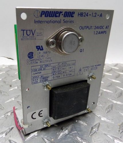 POWER-ONE HB24-1.2-A 24VDC OUTPUT AT 1.2 AMPS POWER SUPPLY