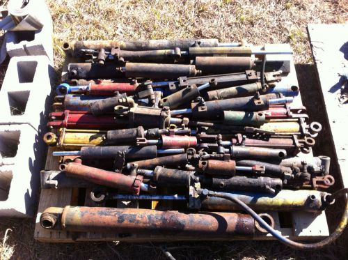 Huge lot of used hydraulic cylinders - power steering loader tractor cylinder for sale