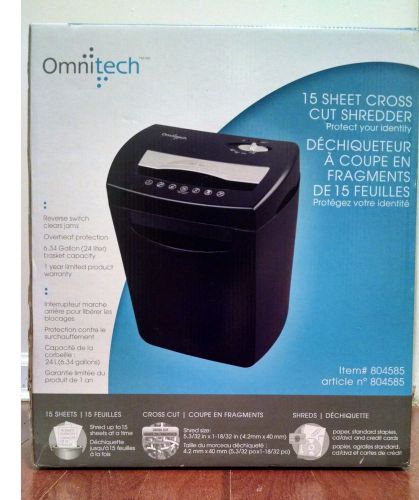 OmniTech OT-EXC15BFA 15 Sheet Cross-Cut Shredder