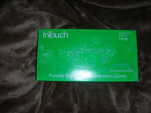 InTouch White Latex Gloves, Large