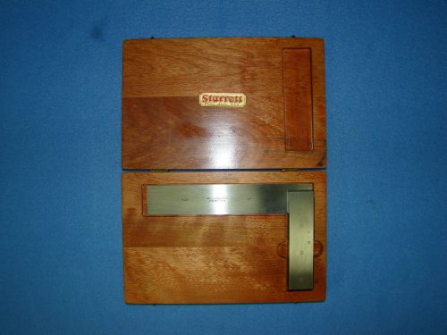 Starrett No. 20 Precision Square 6&#034; Blade - Nice Wood Case