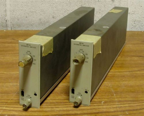 Two Hewlett-Packard HP 8875A Differential Amplifier Modules