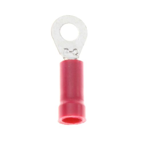SELECTA ST-6A-BG 22-18 AWG RING TONGUE SOLDERLESS RED TERMINALS (100 PACK)