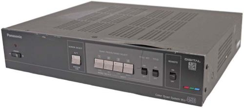 Panasonic wj-450 4-input cctv color quad freeze video camera multiplexer system for sale