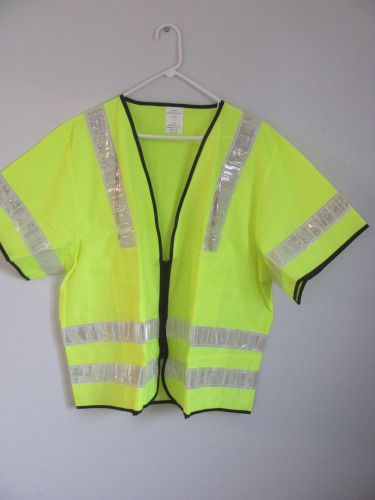 Cortina Class 3 Safety Vest Lime/Silver Size 2X