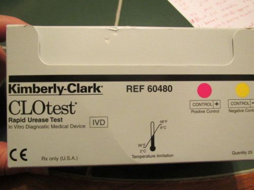 26 Units Kimberly-Clark CLOtest CLO test Rapid Ureasr Test # 60480