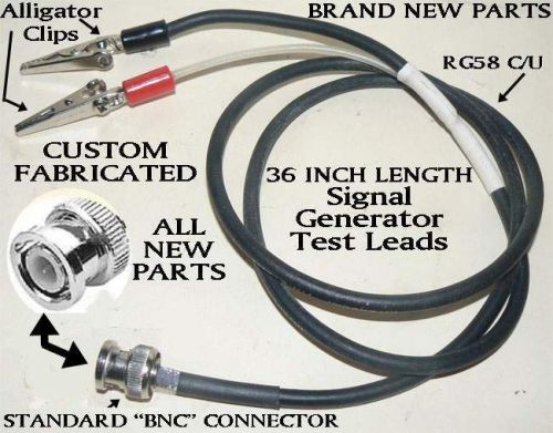 New 50 ohm preassembled sig generator bnc test leads for heathkit eico sencore for sale