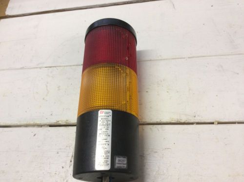 Federal signal litestak lsb-120 steady stack light amber red lsb120 120 vac 1.13 for sale