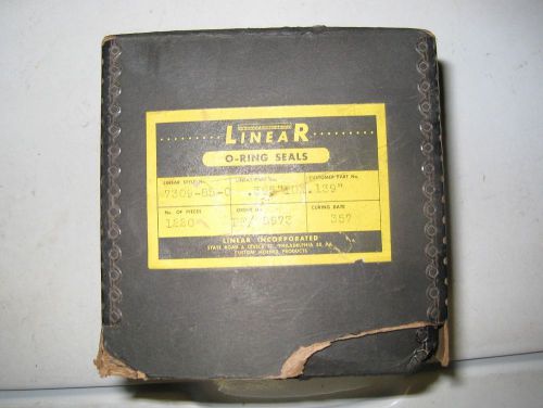 Box of O-Rings c. 1960? mfd. by Linear 0.395&#034; ID