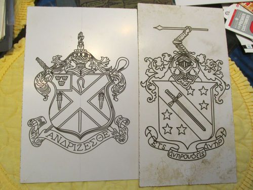 Engraving Templates College Fraternity Alpha Chi Rho &amp; Phi Delta Theta Crest