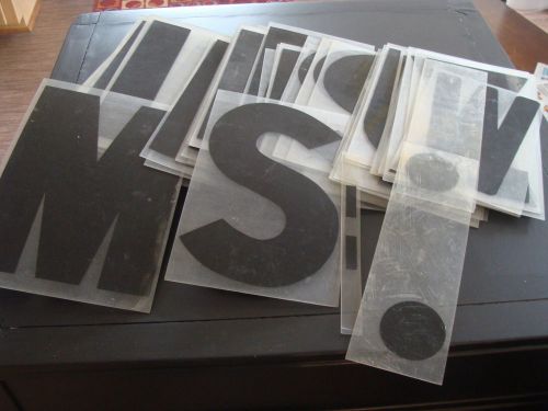 10 3/4 X 6 3/4 Black Outdoor Marquee Sign Letters, 91 Total