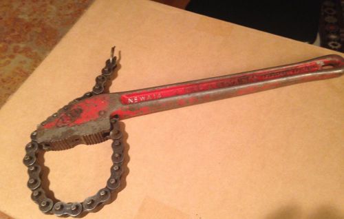 Reed mfg co 2&#034; chain pipe &amp; fittings wrench - erie pa usa wa14 - 14.5 in chain - for sale