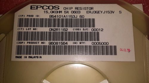5000 PCS EPCOS  B54101A1153J60 ,  ONE full reel.
