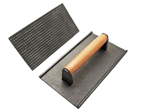 New star 42542 commercial grade iron steak weight/bacon press, 9.25 by 5.25-inch for sale