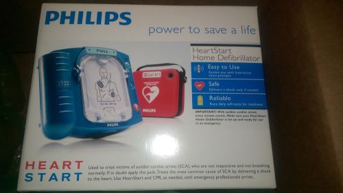 New factory sealed philips heartstart home aed defibrillator + red case m5068a for sale