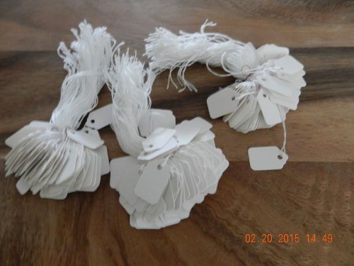 300 strung white price tags with string #1 - nr for sale