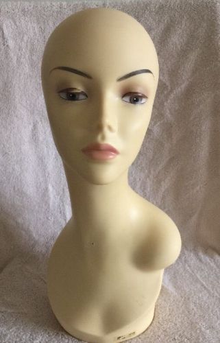 Female Mannequin Head For Wigs, Hats, And Scarfs.