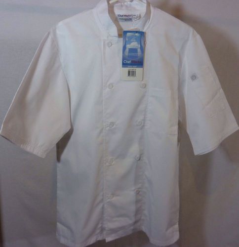 Chef Works Cool Vent Light Weight Uniform White Size Small