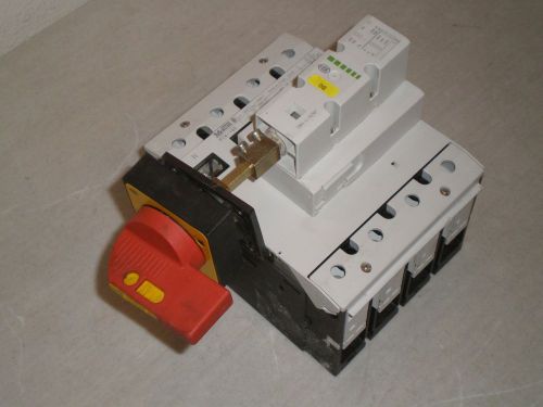 Klockner moeller p74-160 disconnect switch with handle 160a, 4 pole, swa-l-nzm7 for sale