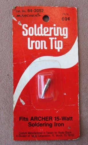 Archer Soldering Iron Tip 64-2052 *for 15 Watt Irons New in Package