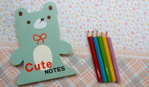 1X Colorful Paper Note Memo Scratch Doodle Message Pad Pocket Book Stationery D1