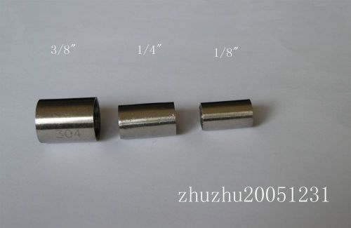 2pcs 304 stainless steel 1/8&#034; full coupling new for sale
