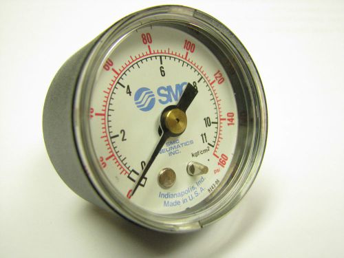 Smc 0 - 160 psi pneumatic air gage made in usa part# 9143-06 1/8-npt for sale