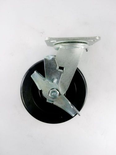 6&#034; x 2&#034; phenolic wheel caster - swivel with brake for sale